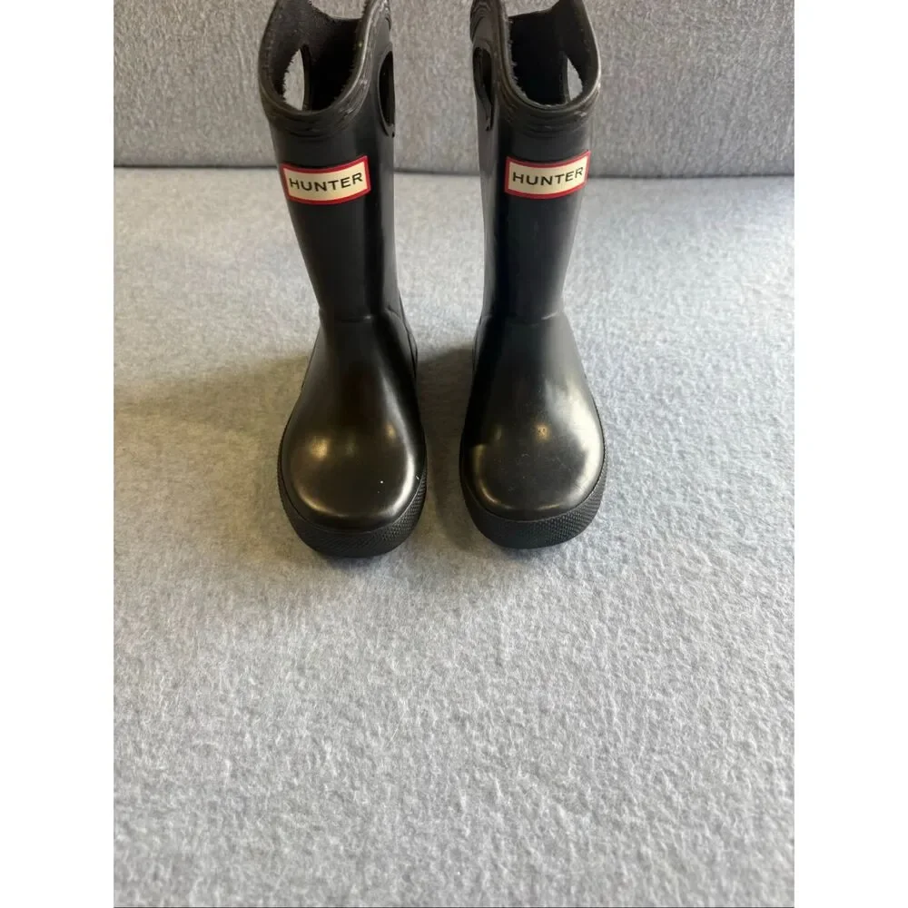 Hunter black hunter boots toddler 7